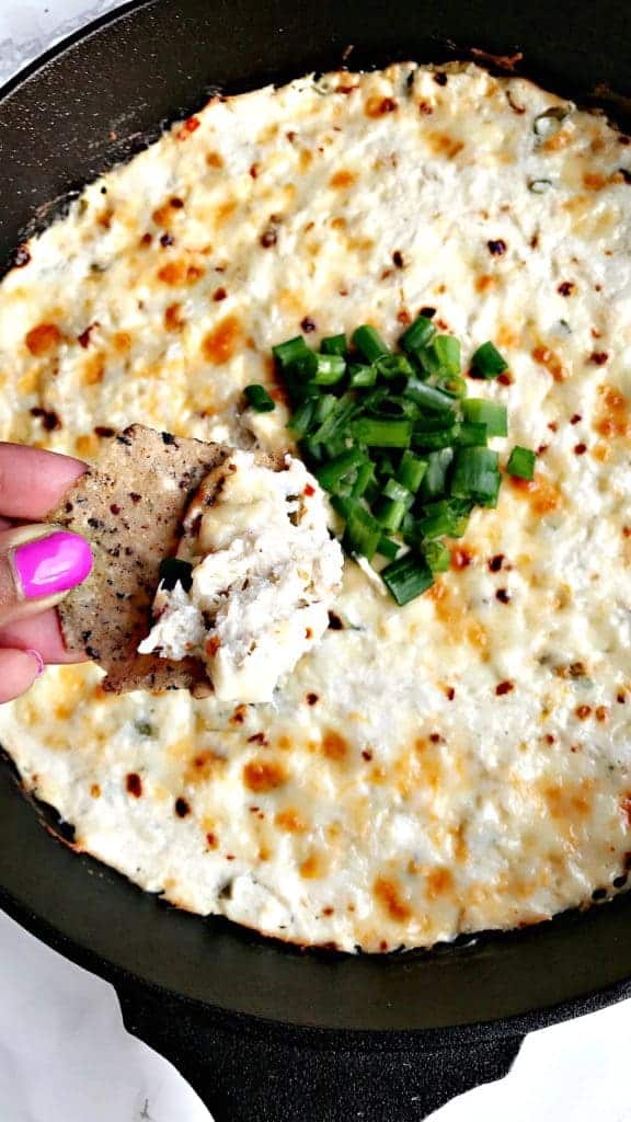 Healthy LowCarb Warm Crab Dip