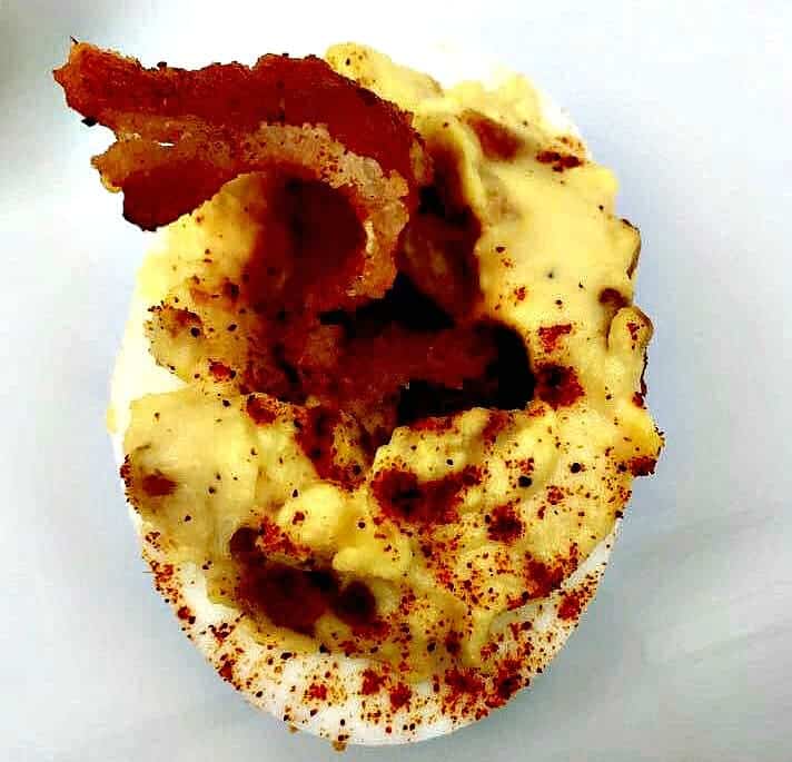 Easy, Low-Carb Keto Bacon Deviled Eggs