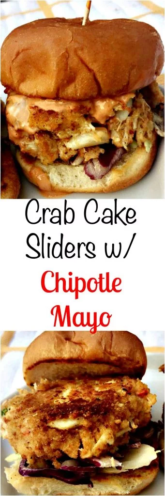 Skinny Crab Cake Sliders Crab Cake Sliders with Chipotle Mayo