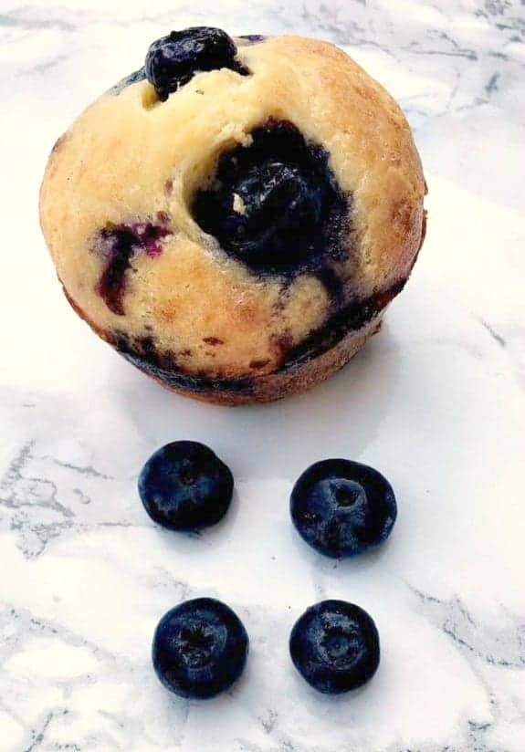 lemon blueberry protein muffins