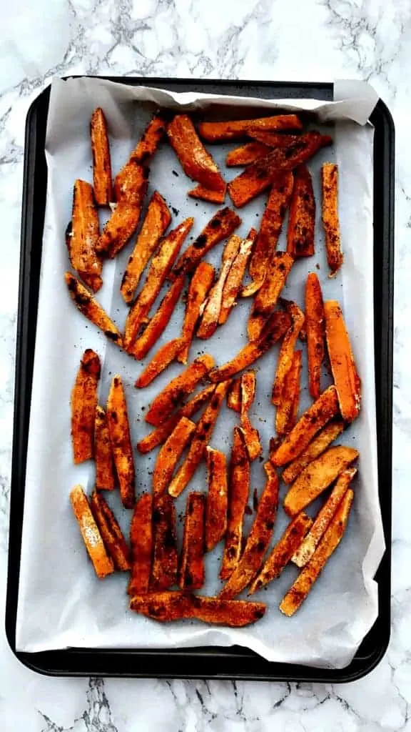 Healthy, Crispy Crunchy Sweet Potato Fries