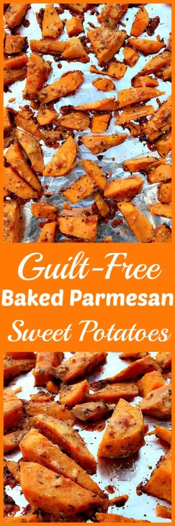 baked parmesan sweet potatoes