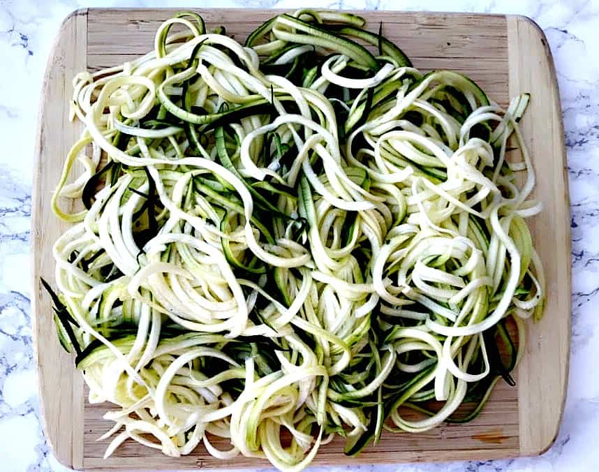 healthy shrimp scampi zucchini noodles