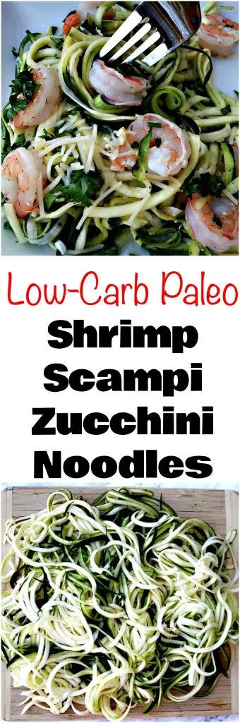 low-carb shrimp scampi noodles