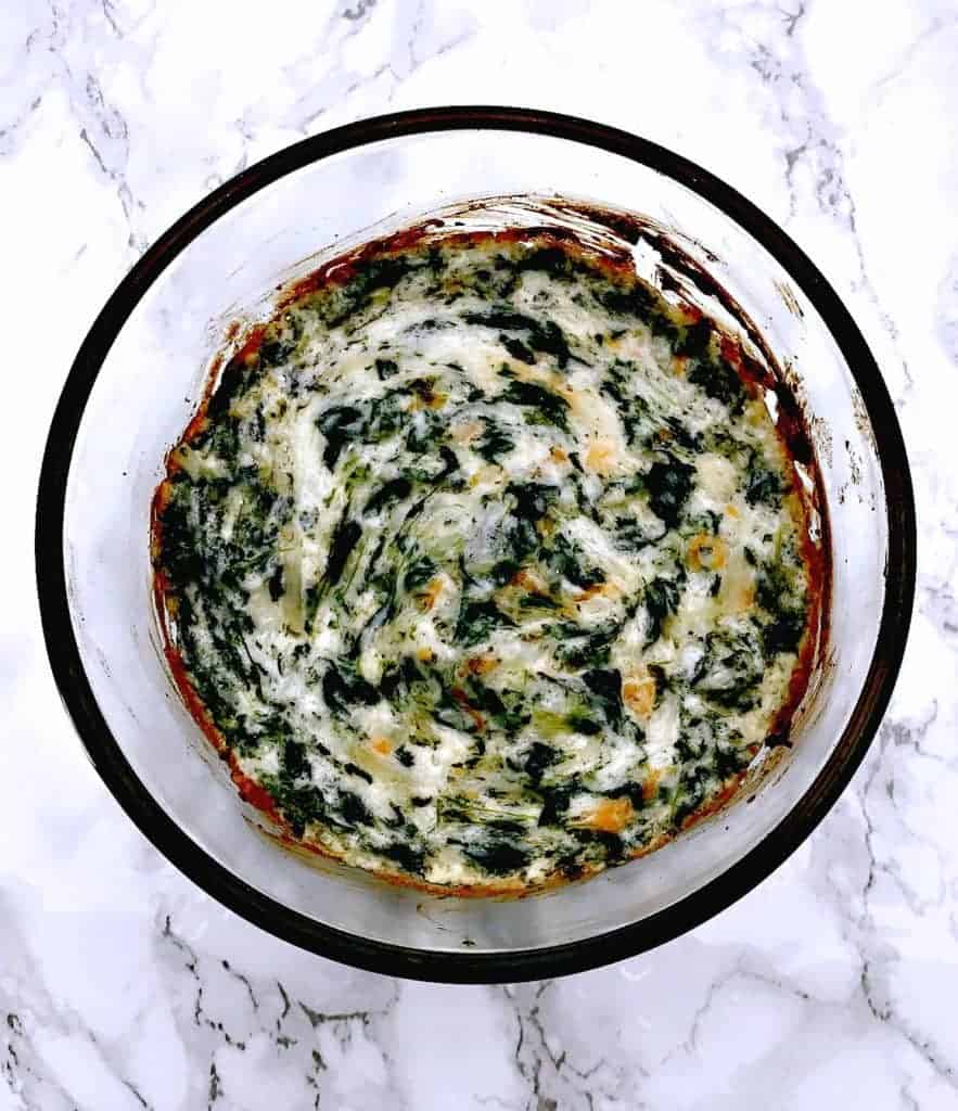 Easy Baked Warm Spinach Dip with Garlic and Parmesan