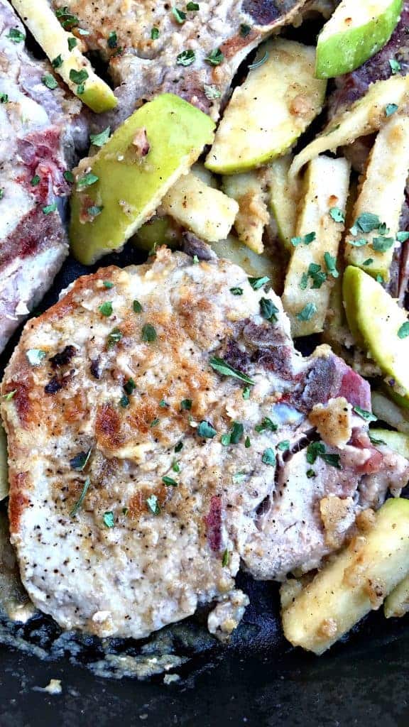 Quick and Easy PanSeared Apple Pork Chops
