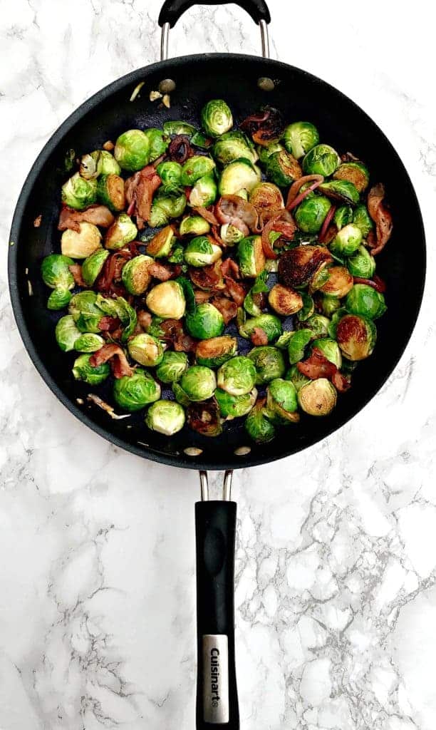 Caramelized Balsamic Bacon Brussels Sprouts