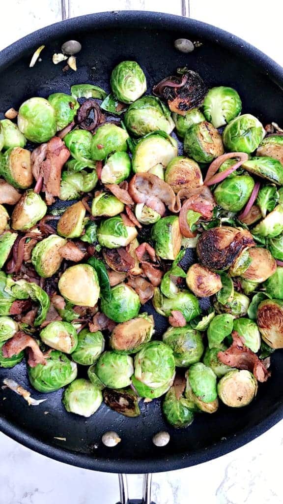 Caramelized Balsamic Bacon Brussels Sprouts