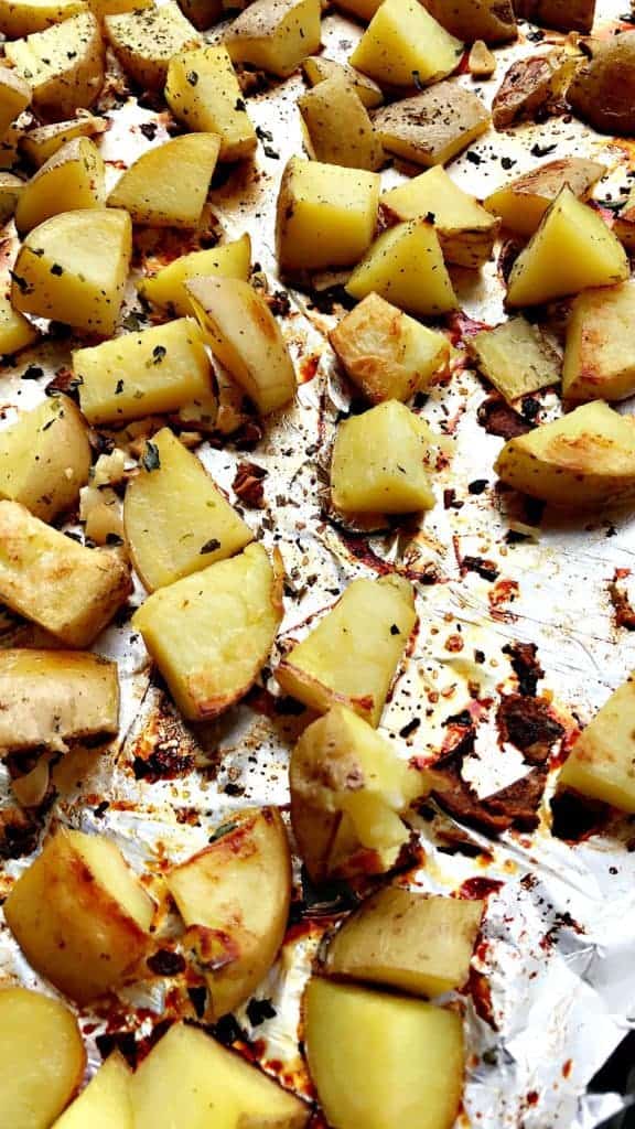 Honey Garlic Roasted Yukon Potatoes