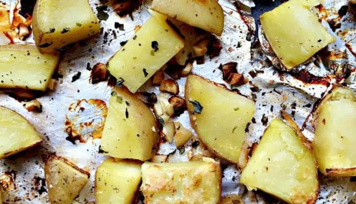Honey Garlic Roasted Yukon Potatoes