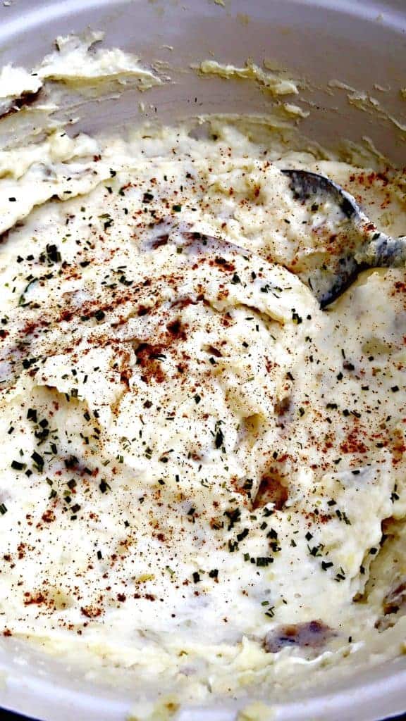 Healthy Dutch Oven Mashed Potatoes