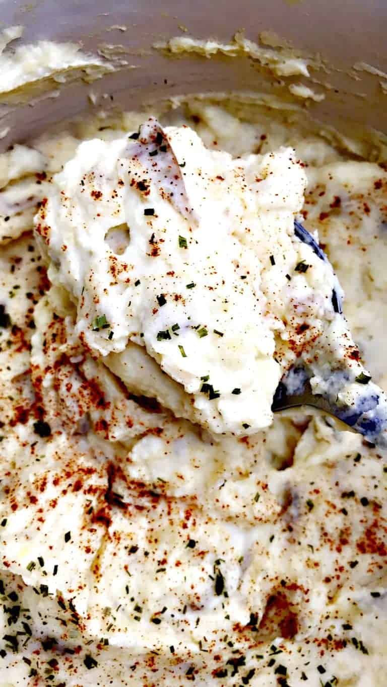 Healthy, GuiltFree, LowCalorie Dutch Oven Mashed Potatoes