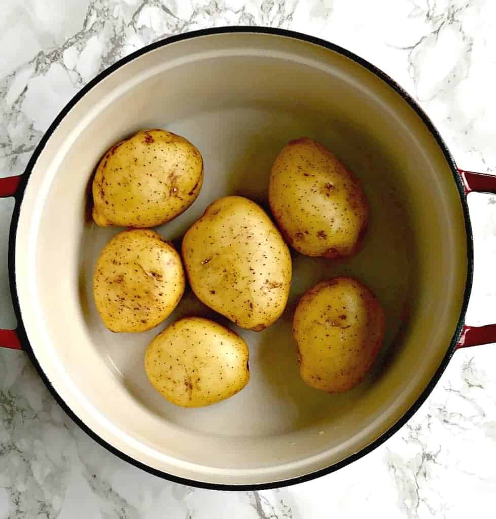 Healthy Dutch Oven Mashed Potatoes