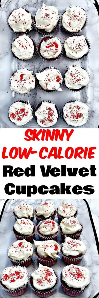 skinny low calorie red velvet cupcakes