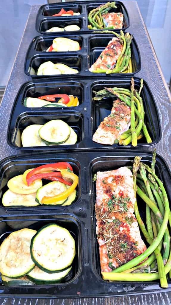 balsamic salmon sheet pan