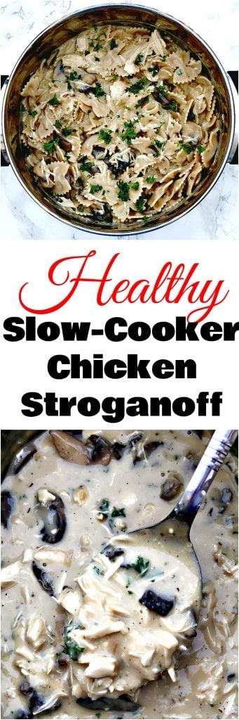 healthy slow cooker chicken stroganoff