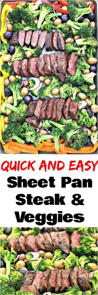 Meal Prep Sheet Pan Steak and Veggies