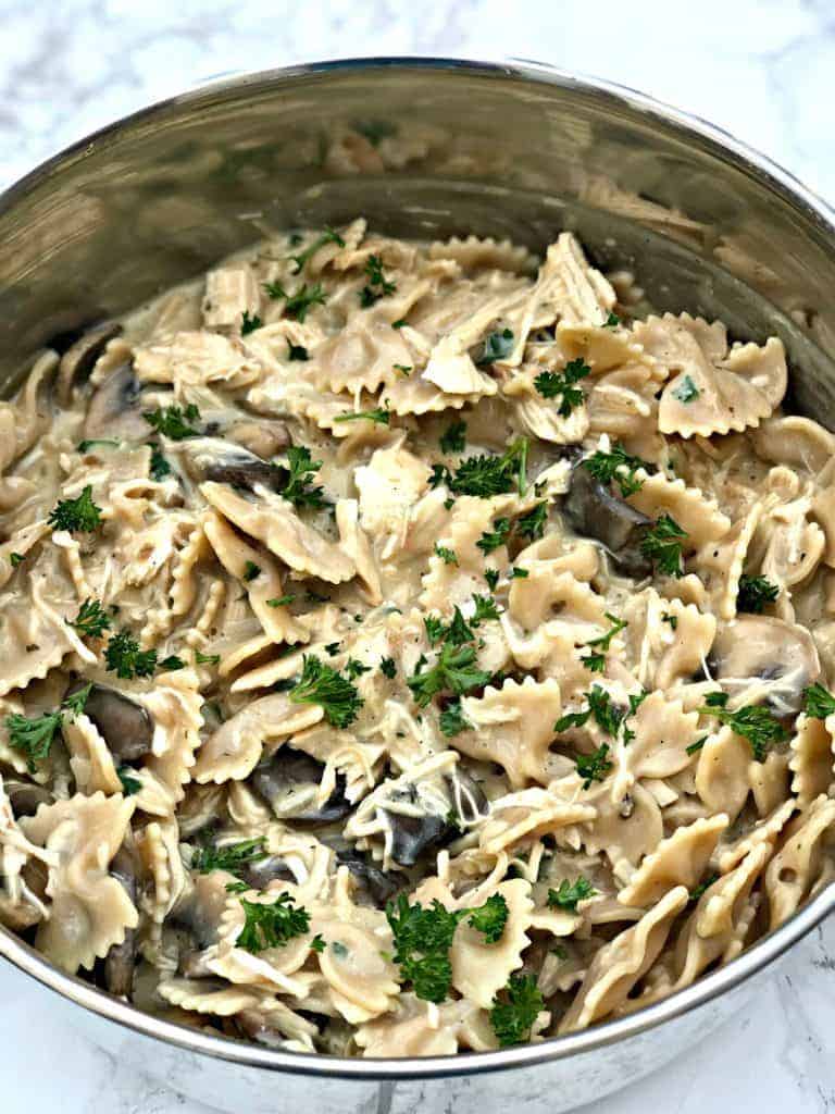 healthy slow cooker chicken stroganoff