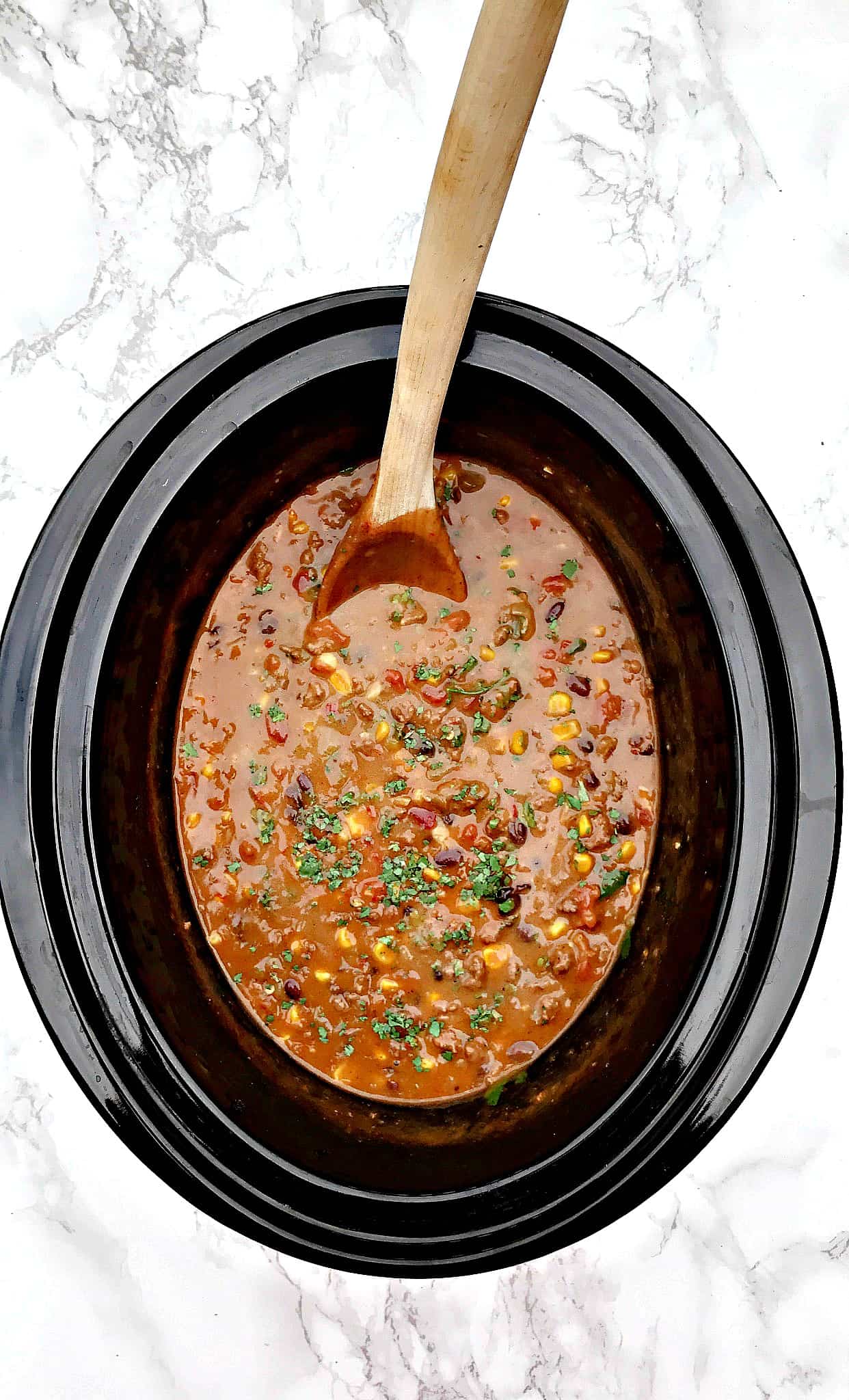 SlowCooker Beef Taco Nacho Chili