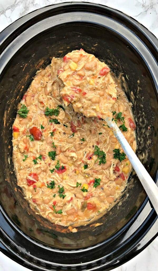 Lightened-Up Slow-Cooker White Chicken Chili