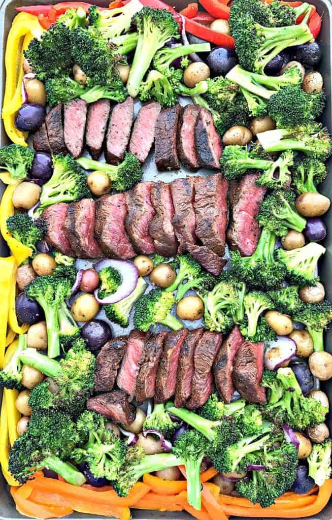 Meal Prep Sheet Pan Steak and Veggies