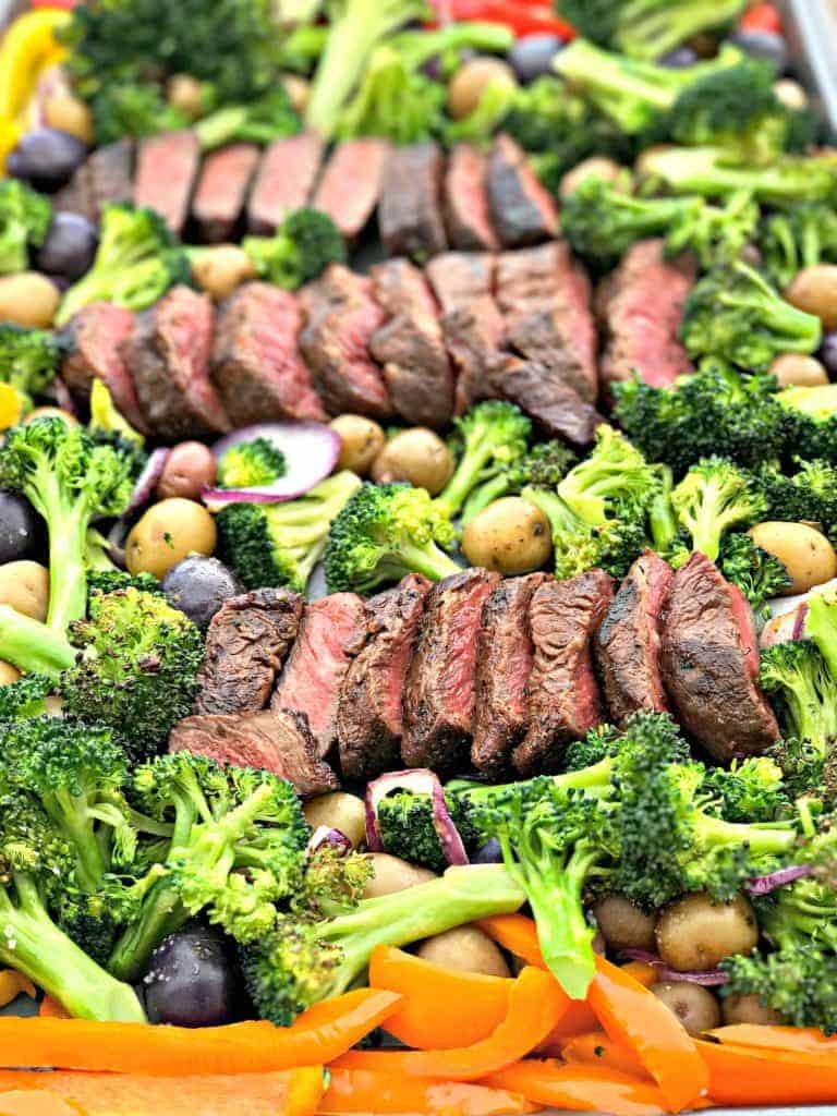 Meal Prep Sheet Pan Steak and Veggies