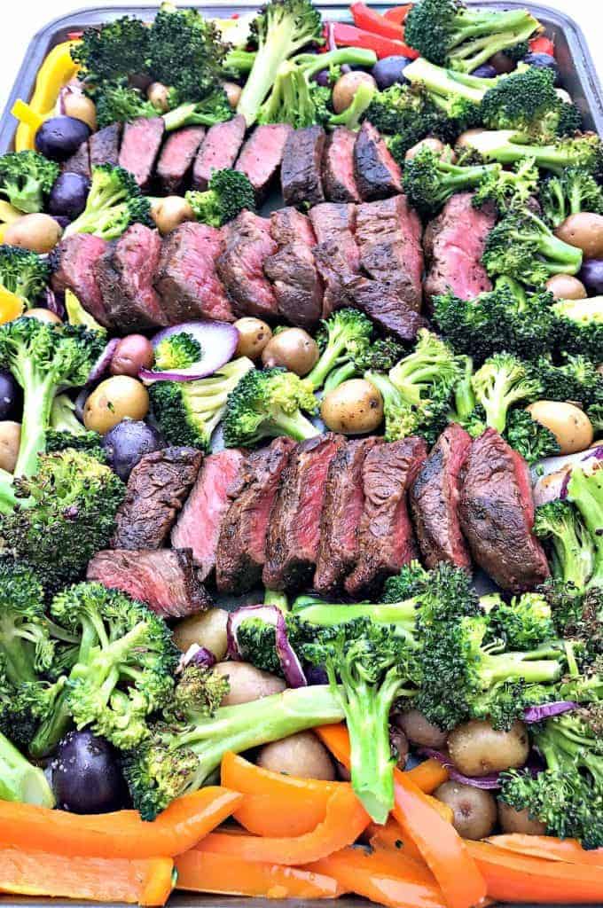 Meal Prep Sheet Pan Steak and Veggies