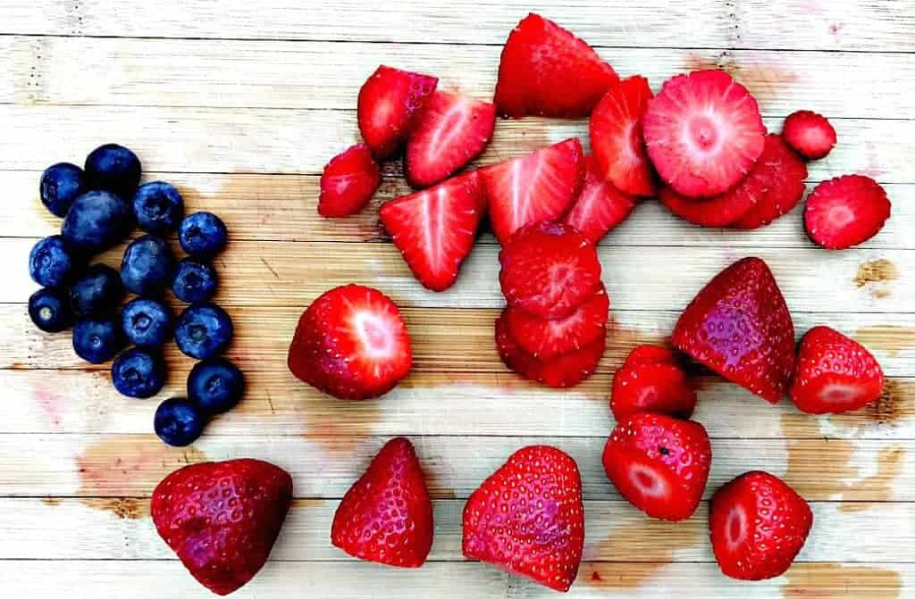 strawberry protein smoothie bowl