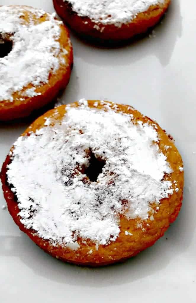 healthy low carb fried vanilla protein donuts