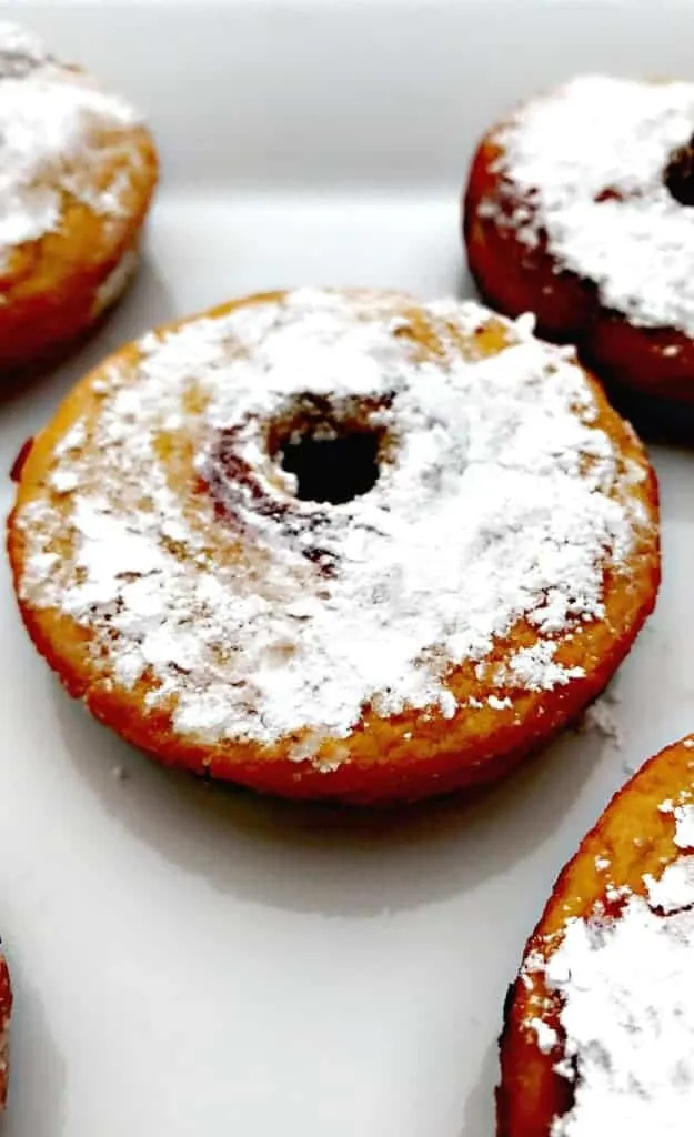 healthy low carb fried vanilla protein donuts