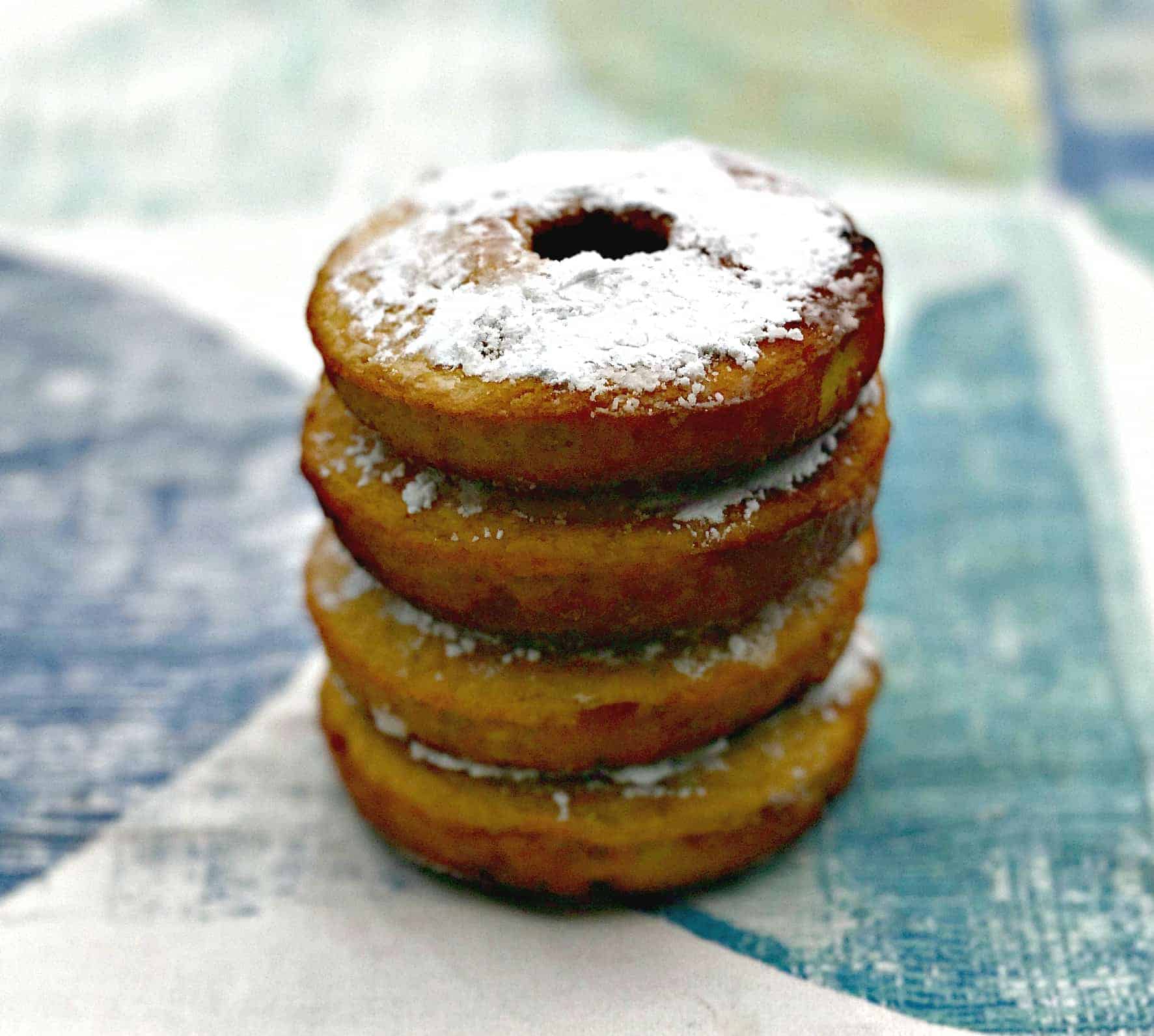 healthy low carb fried vanilla protein donuts