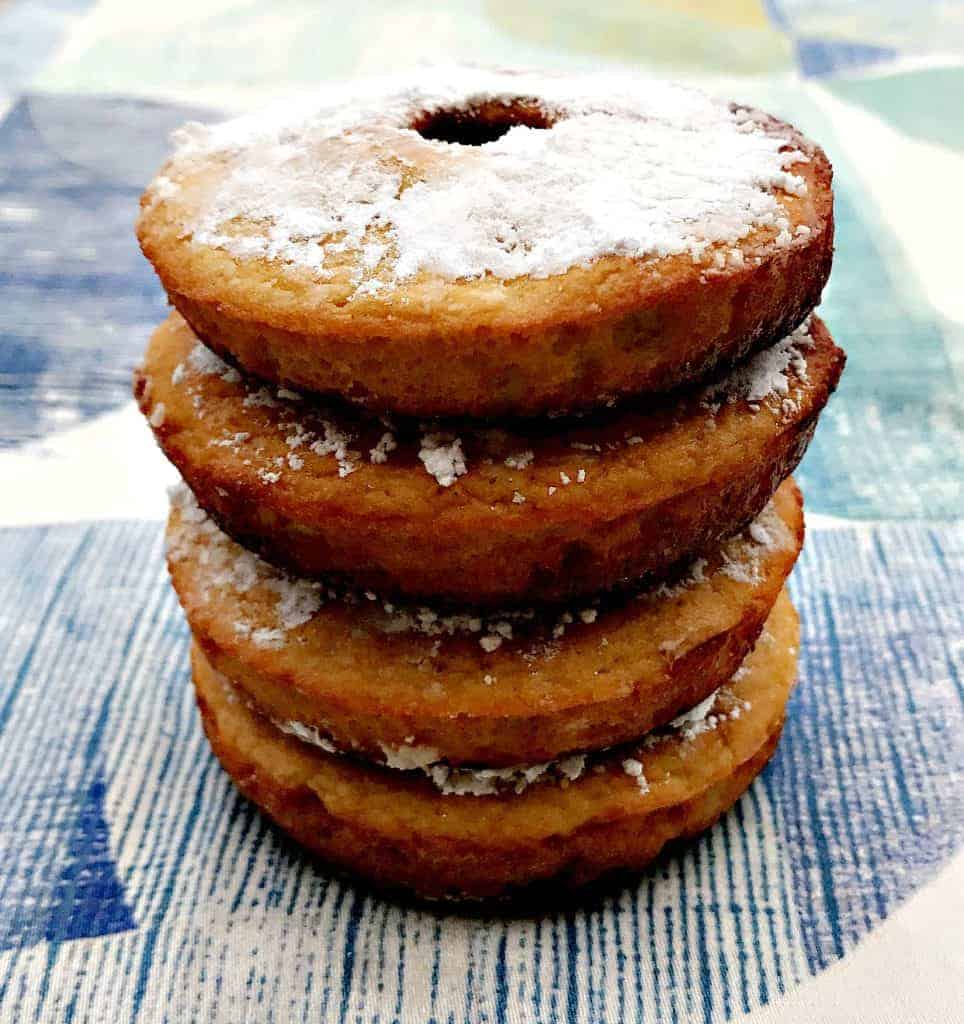 healthy low carb fried vanilla protein donuts