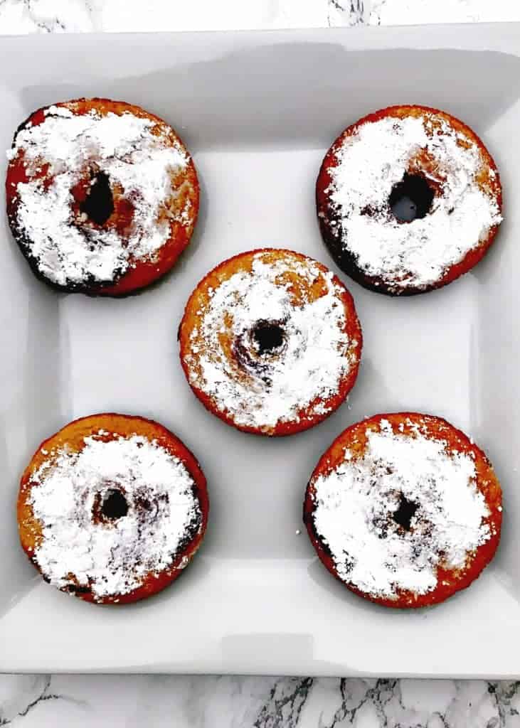 healthy low carb fried vanilla protein donuts