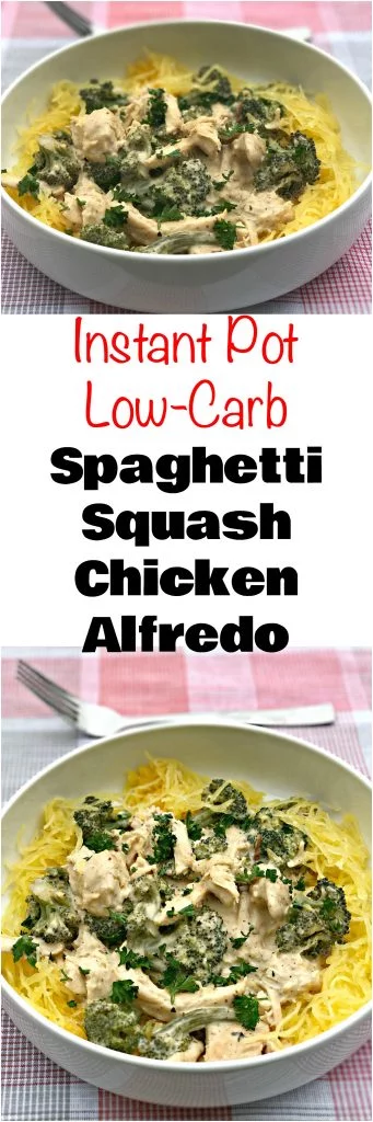 instant pot spaghetti squash alfredo