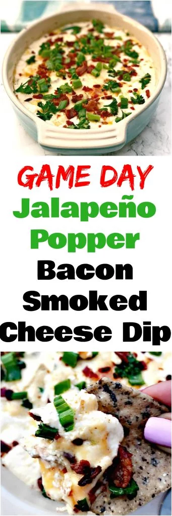 Smoked Cheddar Jalapeño Popper Bacon Cheese Dip