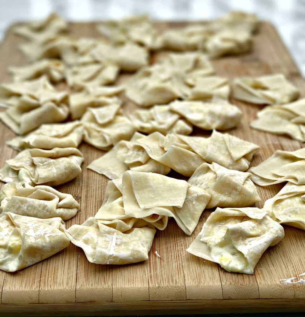 skinny healthy pineapple cream cheese wontons