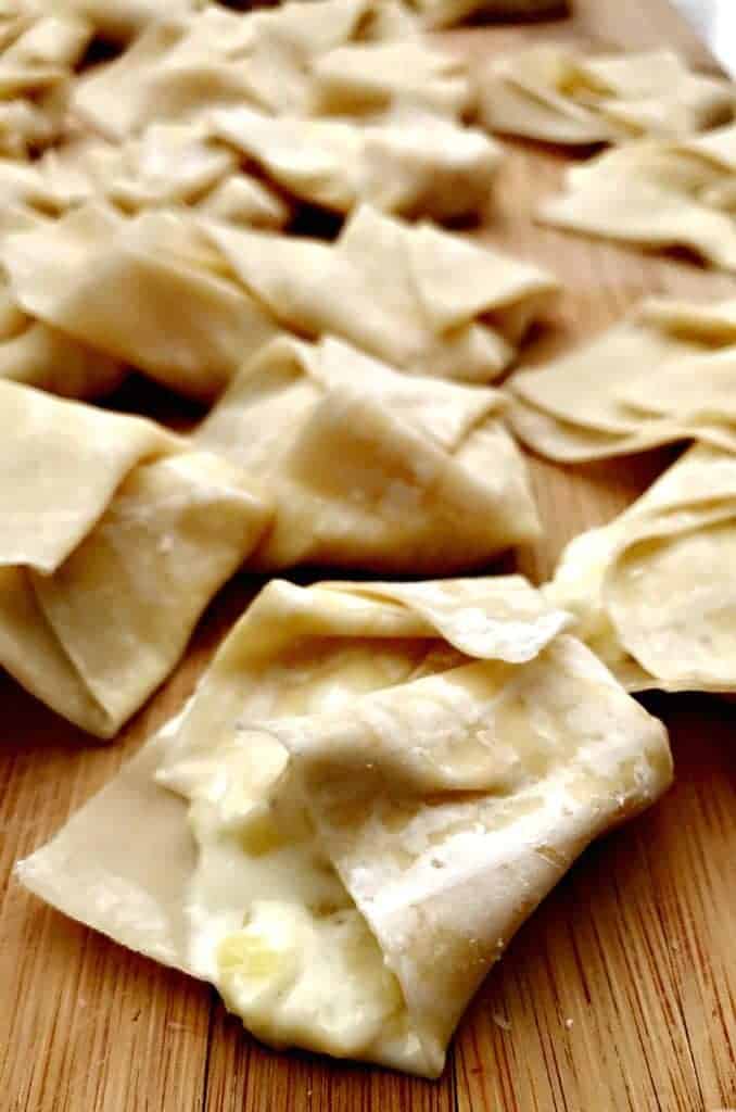 skinny healthy pineapple cream cheese wontons