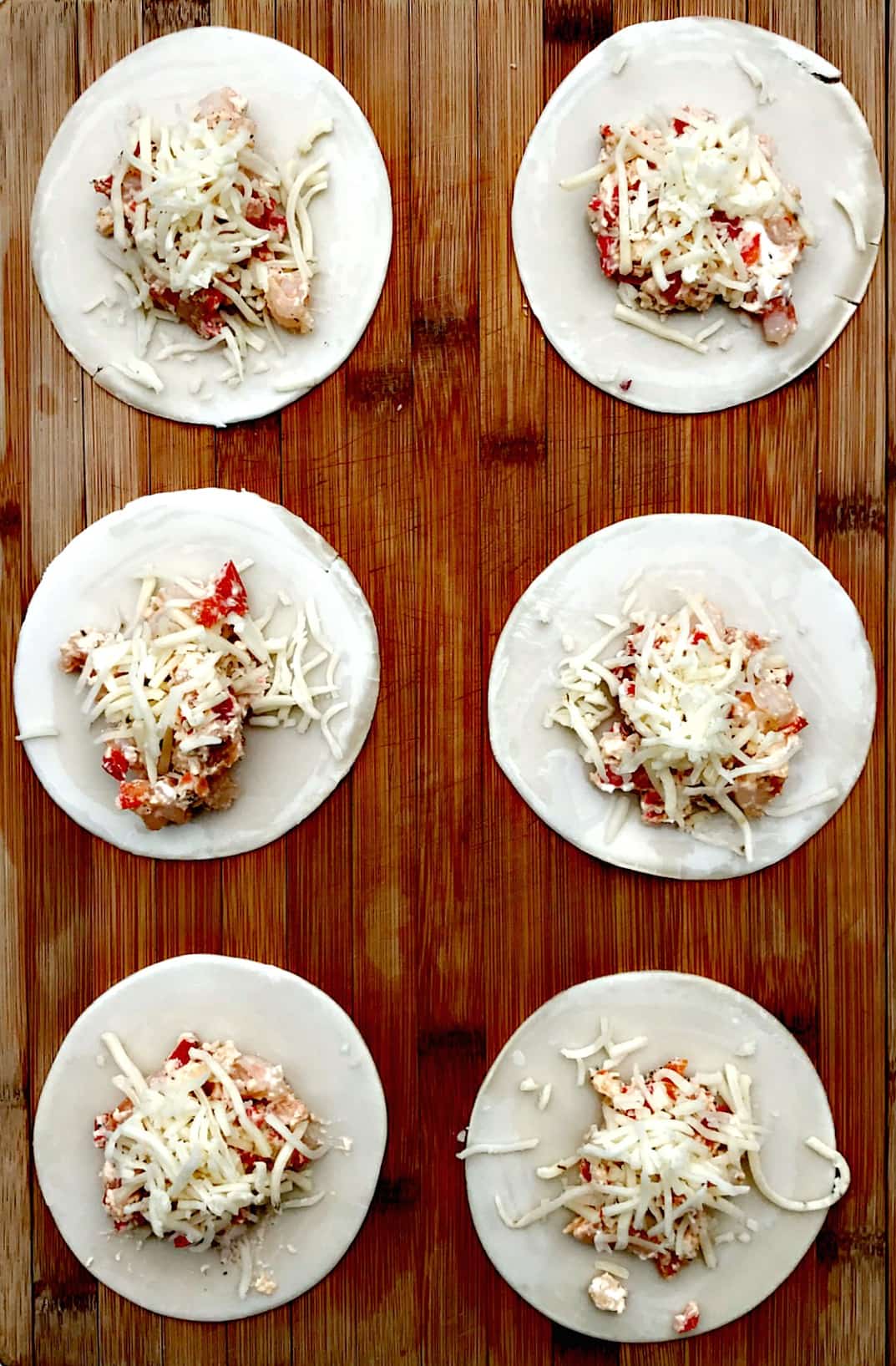 Shrimp Red Pepper Cream Cheese Empanadas