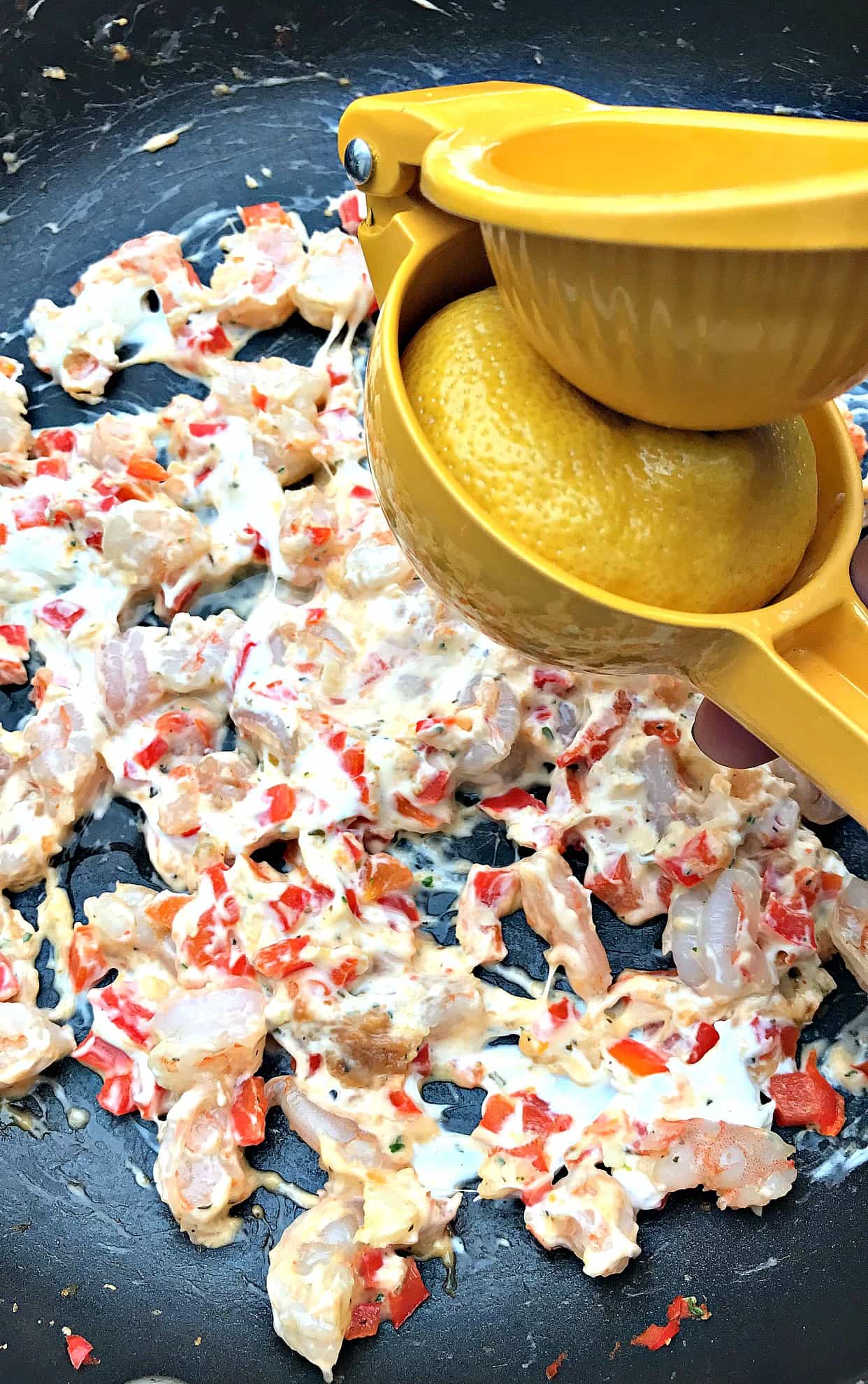 Shrimp Red Pepper Cream Cheese Empanadas