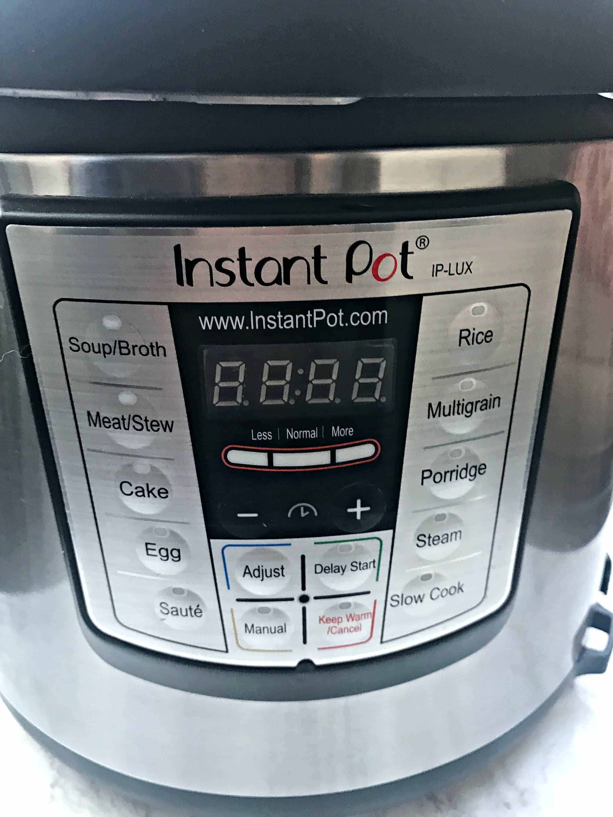 close up of an instant pot