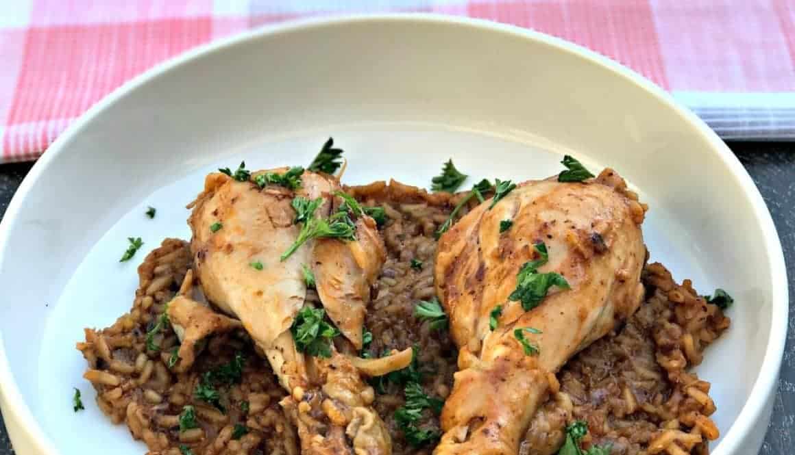 Instant Pot Chicken Drumsticks and Rice (Arroz con Pollo)