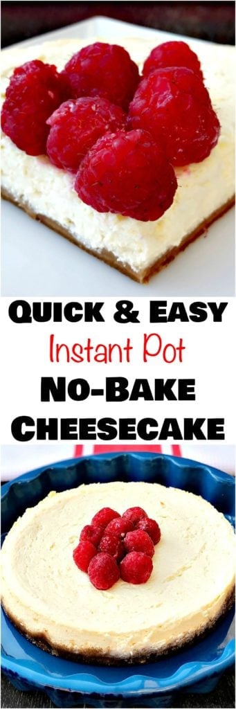 instant pot no-bake cheesecake
