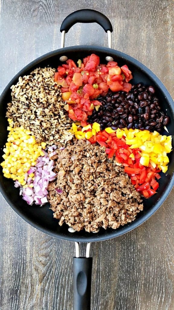 taco rice skillet meal