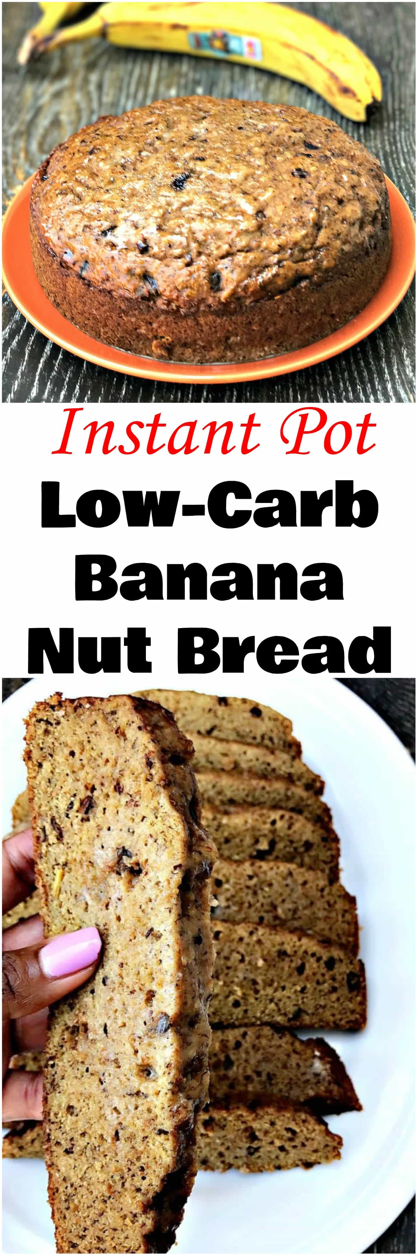 Easy, Instant Pot LowCarb Banana Nut Bread