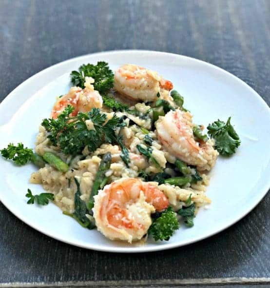Instant Pot Lemon Shrimp Risotto with Vegetables and Parmesan Instant Pot Lemon Shrimp Risotto with Vegetables and Parmesan