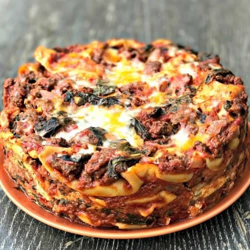 Instant Pot Pressure Cooker Spinach Lasagna