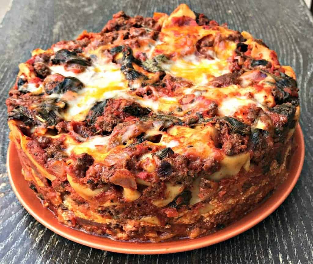 instant pot pressure cooker spinach lasagna