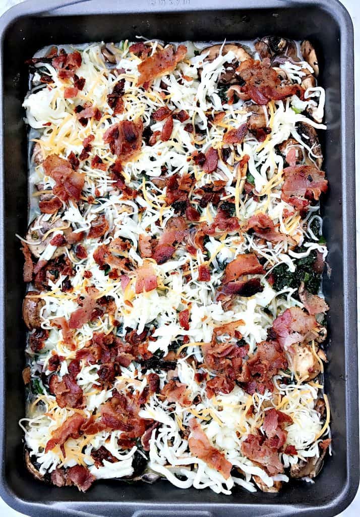 Bacon Ranch, Potato, Egg, and Spinach Breakfast Casserole