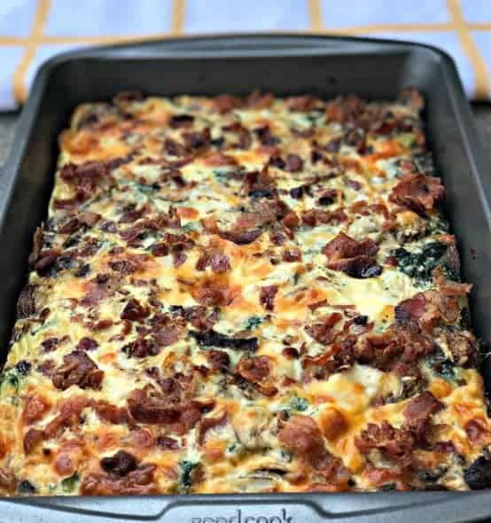 Bacon Ranch, Potato, Egg, and Spinach Breakfast Casserole Bacon Ranch, Potato, Egg, and Spinach Breakfast Casserole