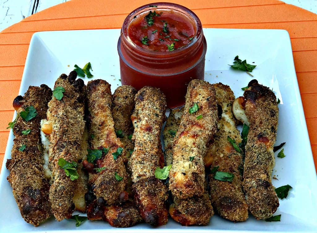 Air Fryer Low-Fat Weight Watchers Mozzarella Cheese Sticks